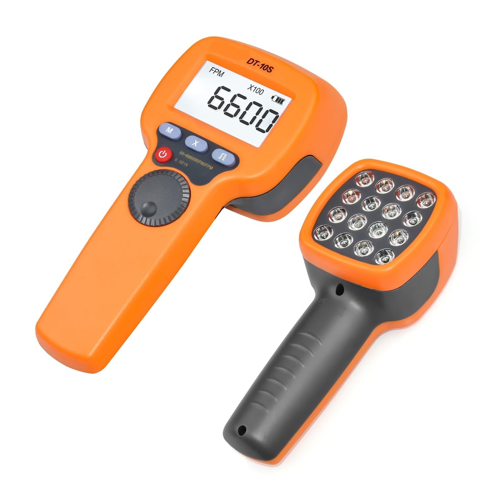 Cyfrowy ręczny stroboskop BT-DT10S LED Flash Strobe obrotomierz bezdotykowy drukowanie przekładni Tester prędkości obrotowej Obserwacja w czasie rzeczywistym