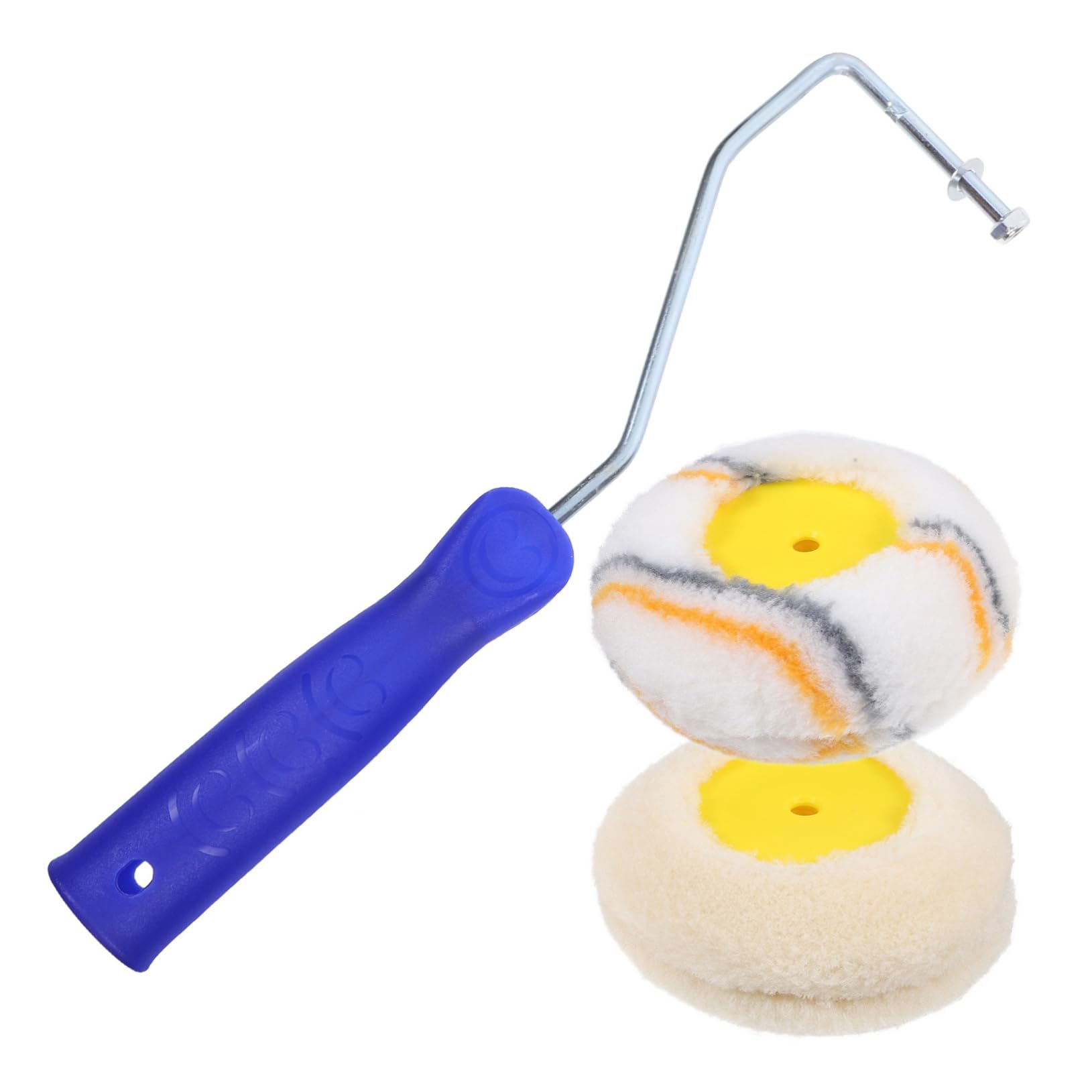 Housoutil 5 Sätze Walzenbürste Farbstifte Ecke kleiner Rollpinsel Rand Bausatz farbpinsel Malerzubehör Farbauftragrolle Farbroller Pinsel Malerbedarf für Heimwerker Farbrollerbürste Plastik
