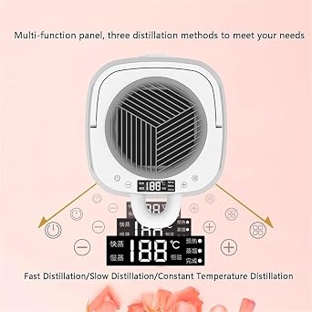 Water Distiller Machine, 4L Distilled Water Making Machine, with LCD Digital Display and Handle, Water Distiller Stainless Steel for Home Countertop