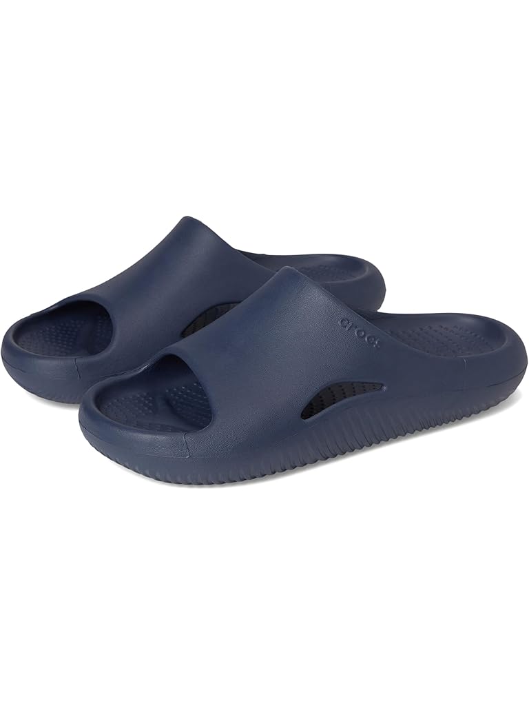 Navy Crocs Mellow Recovery Slides