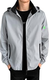 Men's Winter Jacket Winter Coat with Hood Lined Transition Jacket Waterproof Windbreaker Sweat Jacket Leisure Functional Jacket for Hiking Camping Bicycle