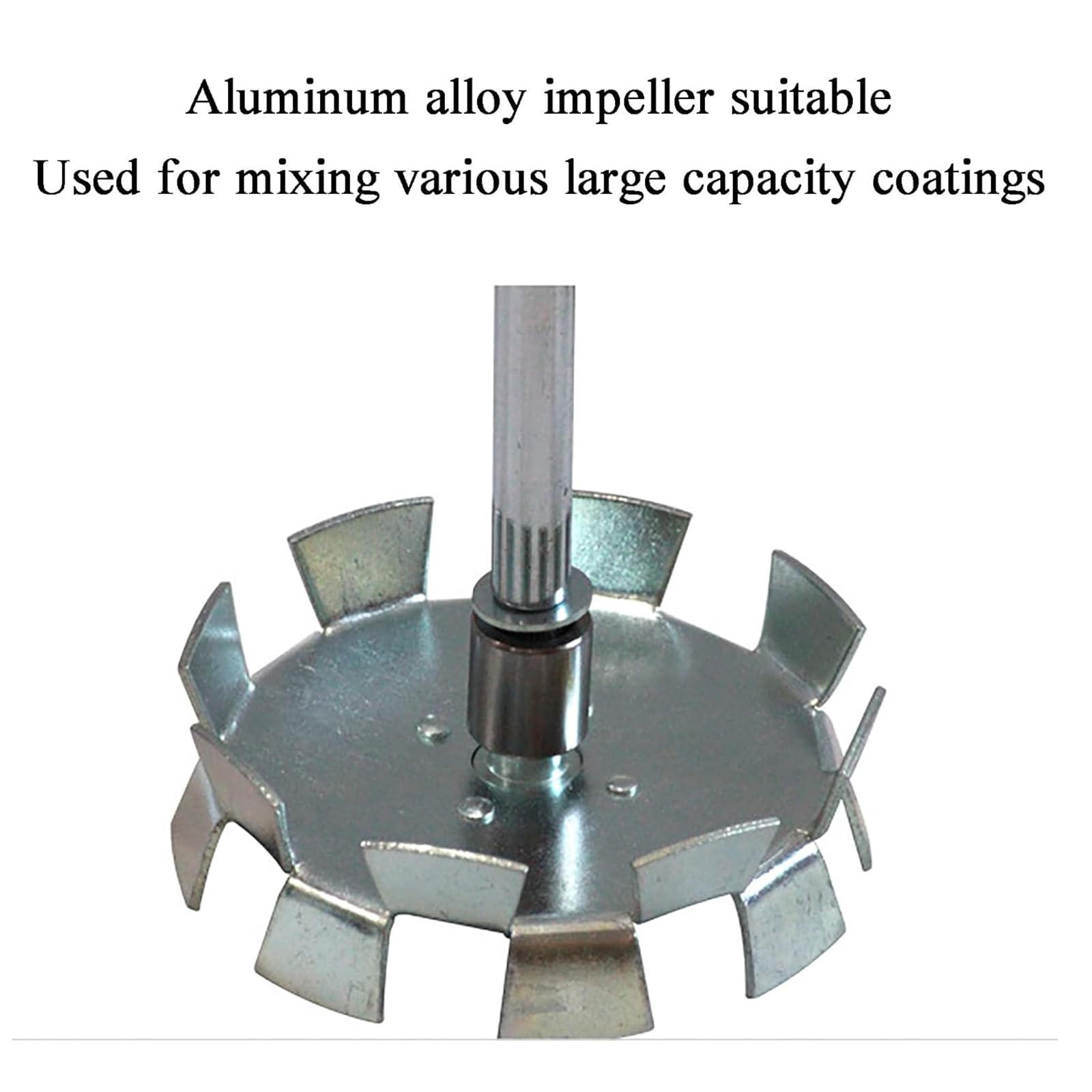Pneumatischer Mixer, 20 l Handbeschichtungs-Rührwerk mit Aluminiumklinge, 304 Edelstahl, 60 cm Stange, Leerlaufdrehzahl 1800 U/min, ideal für Lebensmittel, Chemikalien, Beschichtungen