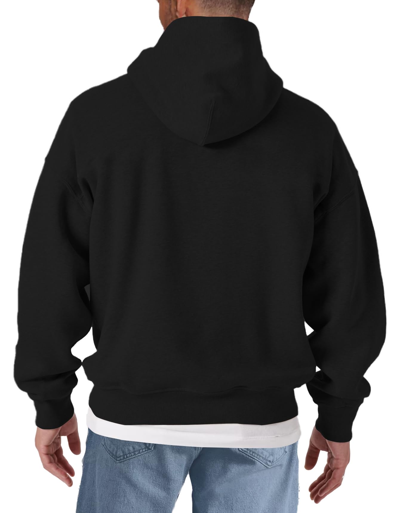 MAKAYA Felpa con Cappuccio Uomo DJ Techno House Electro Hoodie Festival Hip Hop Rap Cotone Casual