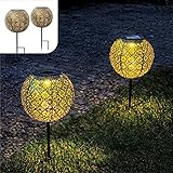 CARGADO CON ENERGÍA SOLAR - Como las lámparas no necesitan cable ni enchufe, ¡puedes colocar las luces de jardín donde quieras!