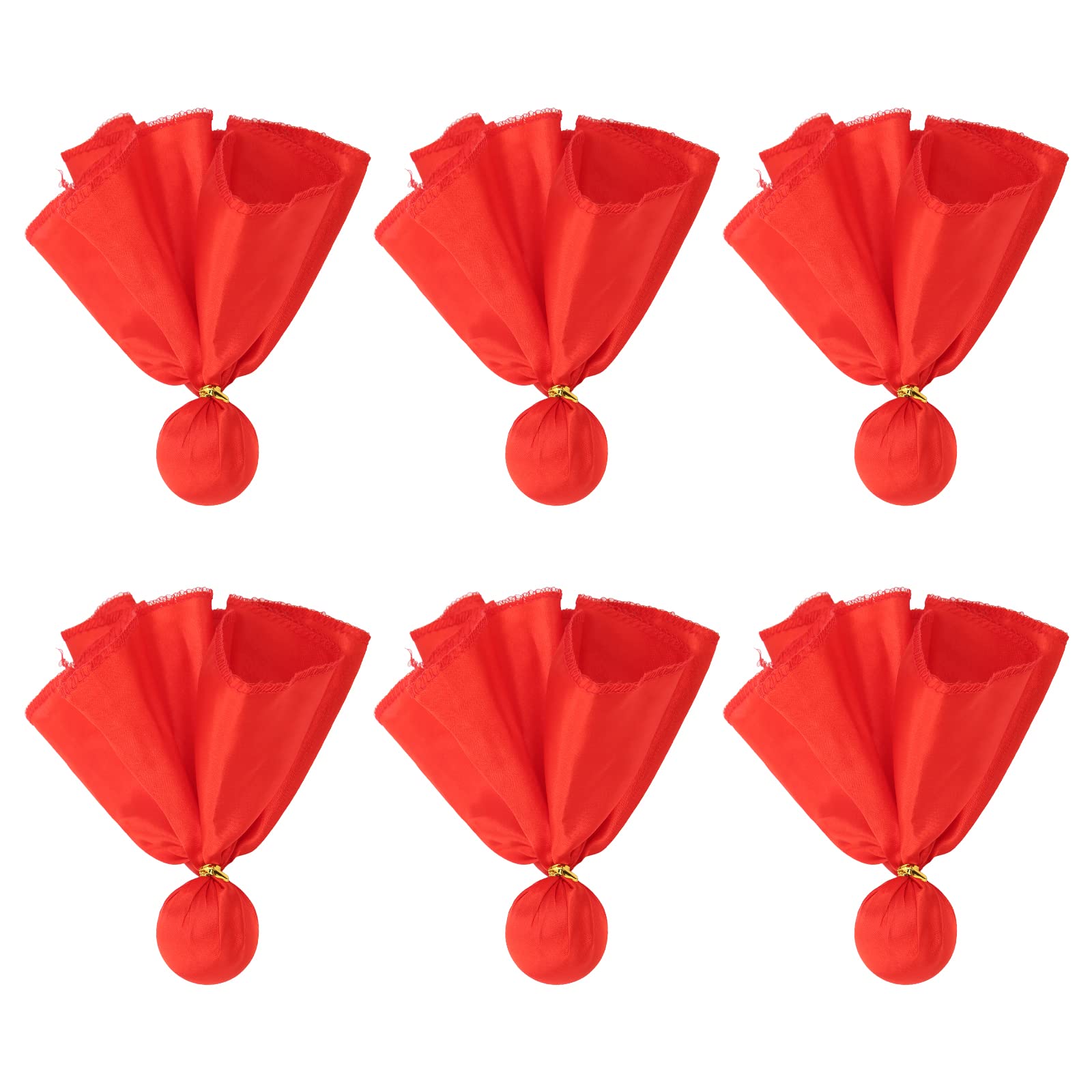 6Pcs Penalty Flag Football Challenge Flags Football Referee Flag Portable Referee Props Throwing Flag,For Sports Game Parties Red (6)