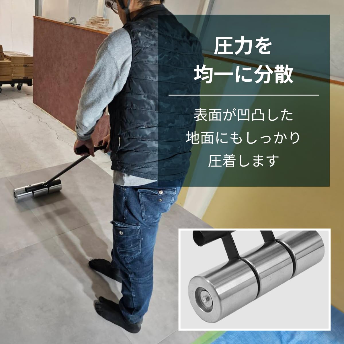 Amazon.co.jp: ：FGG ポンドローラー リノリュームローラー 長尺シート 