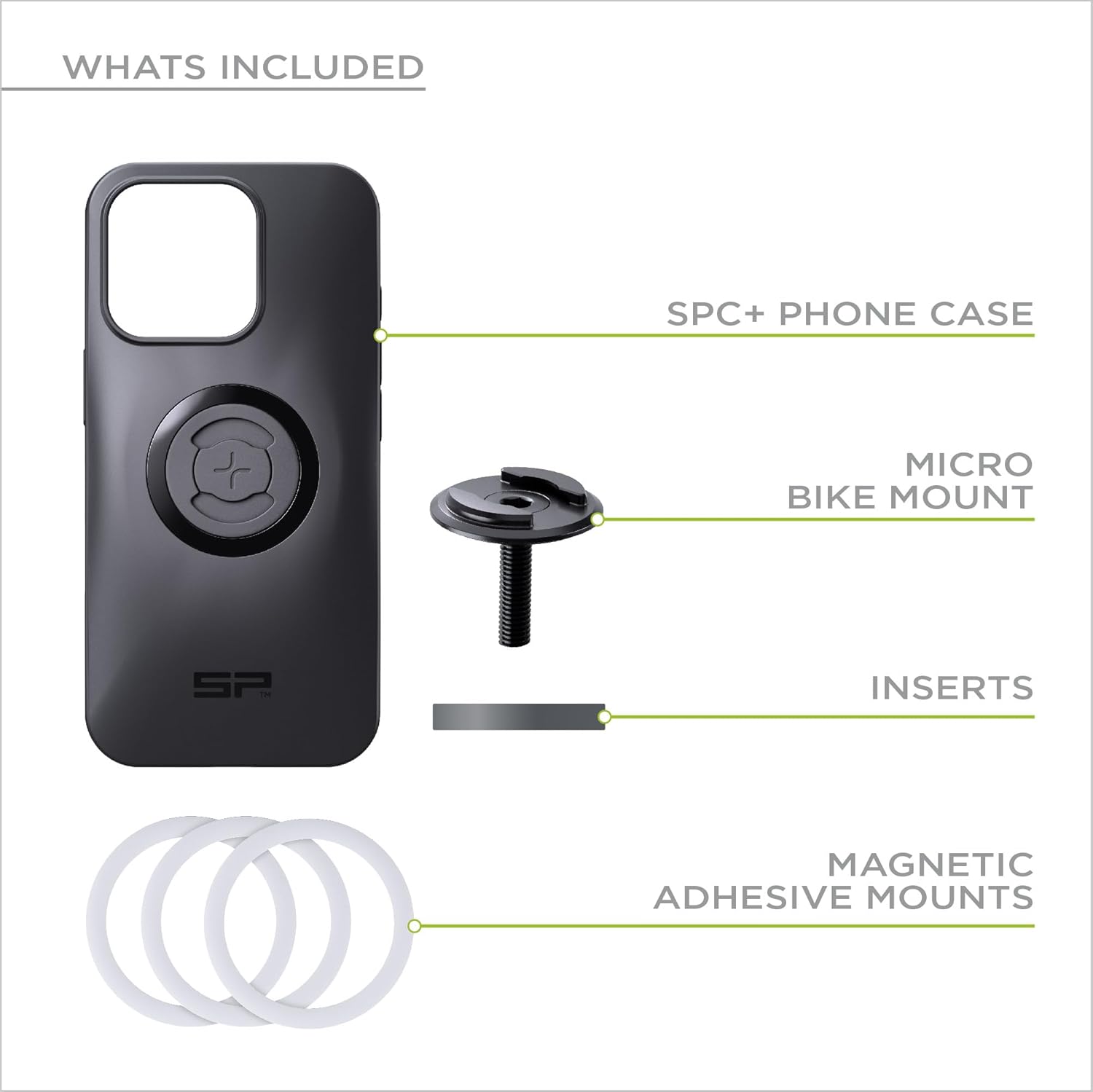 SP CONNECT Micro Stem Bundle | SPC+ | Compatible with Samsung S23 Ultra | Premium Mobile Phone Holder for Cycling | Electric Bicycle Cell-Phone Holders | Road Bike E-Bike
