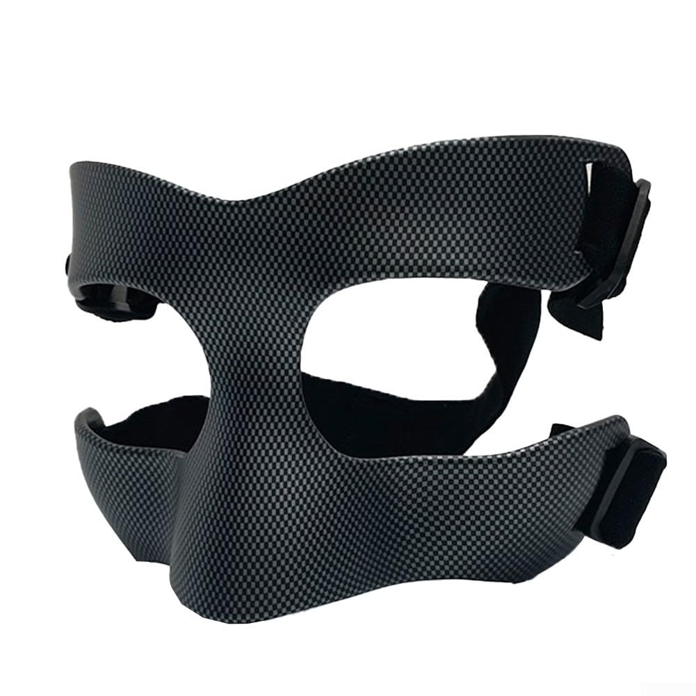 Maschera da basket in fibra di carbonio, protezione per il naso da uomo, leggera e protettiva per calcio, sport e allenamento