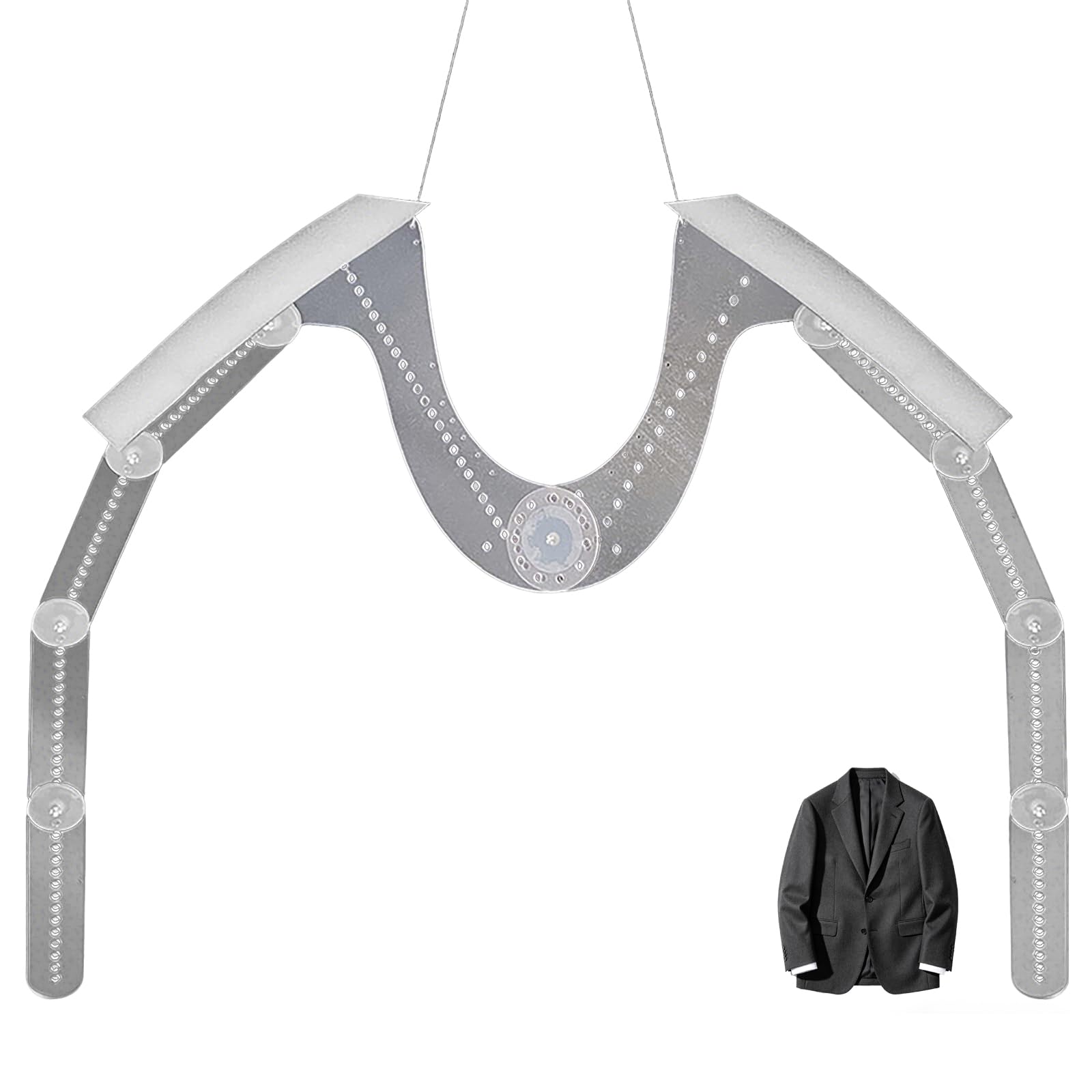 Regulowany, niewidoczny tors manekina, wieszaki na manekiny studyjne, szerokość ramion 42-52 cm, łączony wieszak na rękawy, wiszący wieszak na ubrania do fotografii odzieżowej