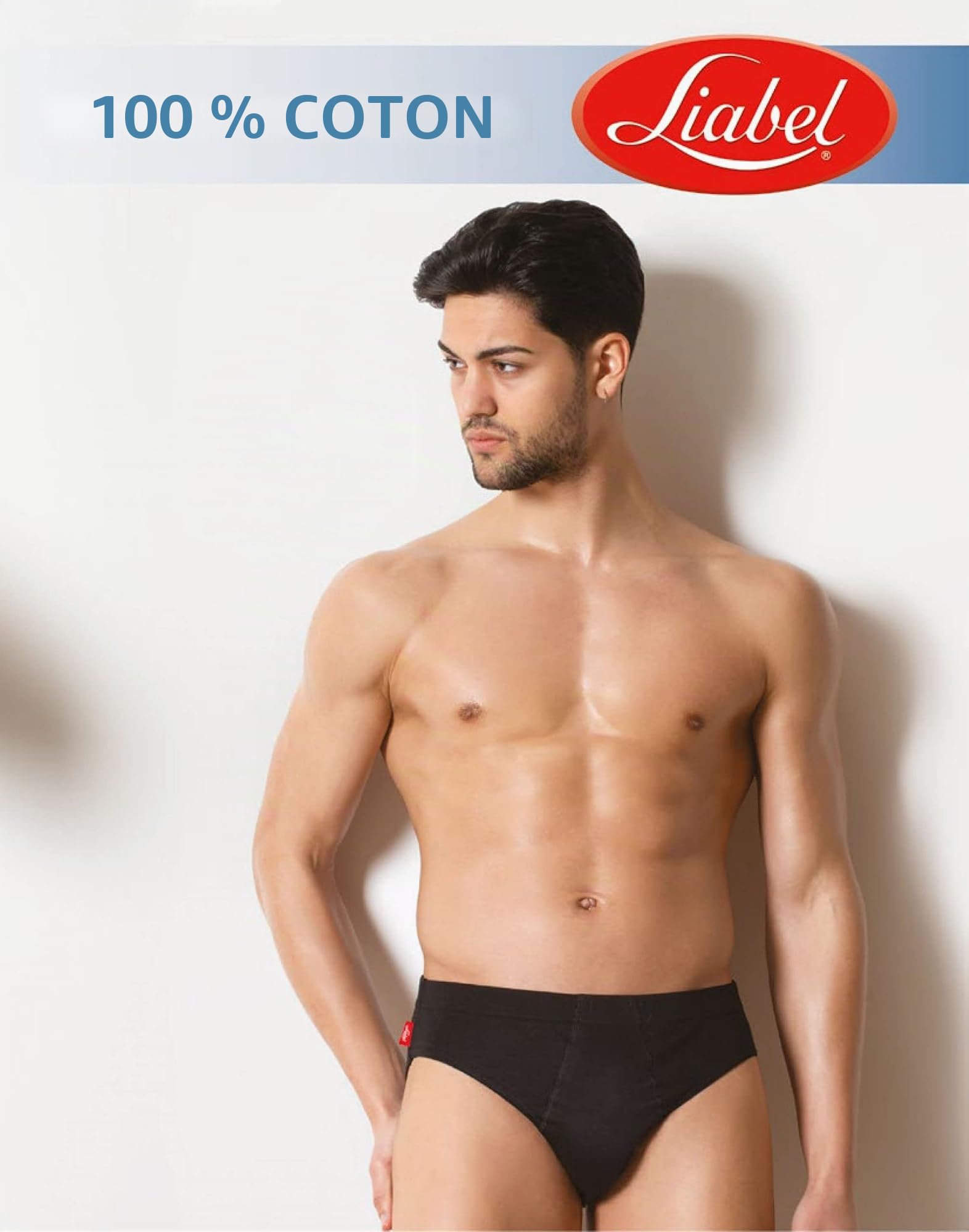 Liabel Slip Homme en Coton/Coton Mercerisé, Art. 940/959, Lot de 6 et 12 Édition Limitée