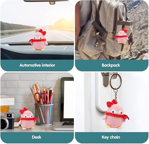 Miniatura 7 de Huaiid Kits completos de ganchillo para principiantes, kits completos de ganchillo para adultos, kits de ganchillo de animales con accesorios de