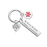 WUSUANED Be Brave Be Hold Be Badass Everyday Keychain Medical Technician Jewelry Gift For Medical Student Nurse