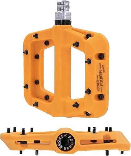 Miniatura 10 de Pedales FOOKER MTB para bicicleta de montaña 3 rodamientos antideslizantes ligeros de fibra de nailon pedales de plataforma de bicicleta para BMX