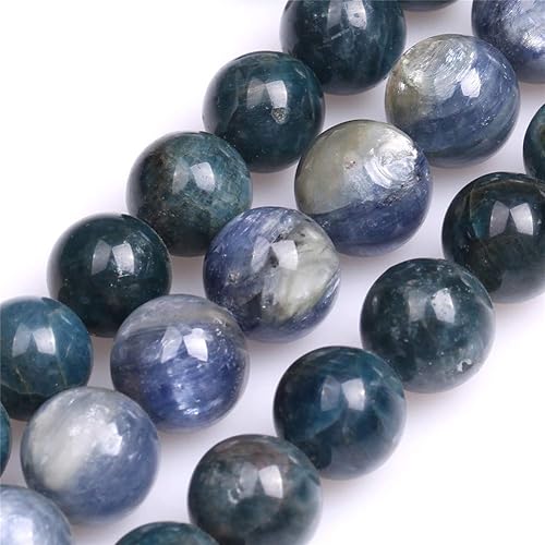 Miniatura 134 de GEM-Inside - Cuentas sueltas de ágata india natural de 0.157 pulgadas (0.157 in) con cuentas redondas de cristal energético para hacer joyas, 15