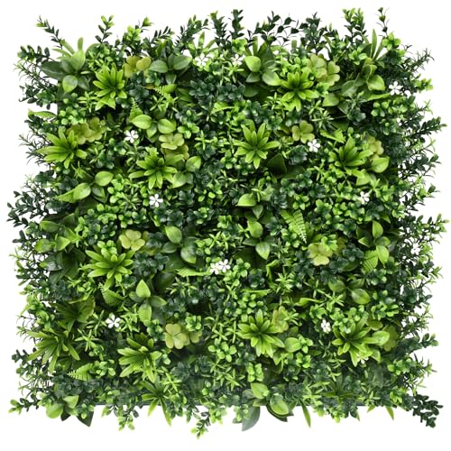 BONERVA | Jardín Artificial Vertical México | Pack 4 Piezas 50x50 cm | Planta Artificial de Diseño para paisajismo, hogar o jardín | MAL1213