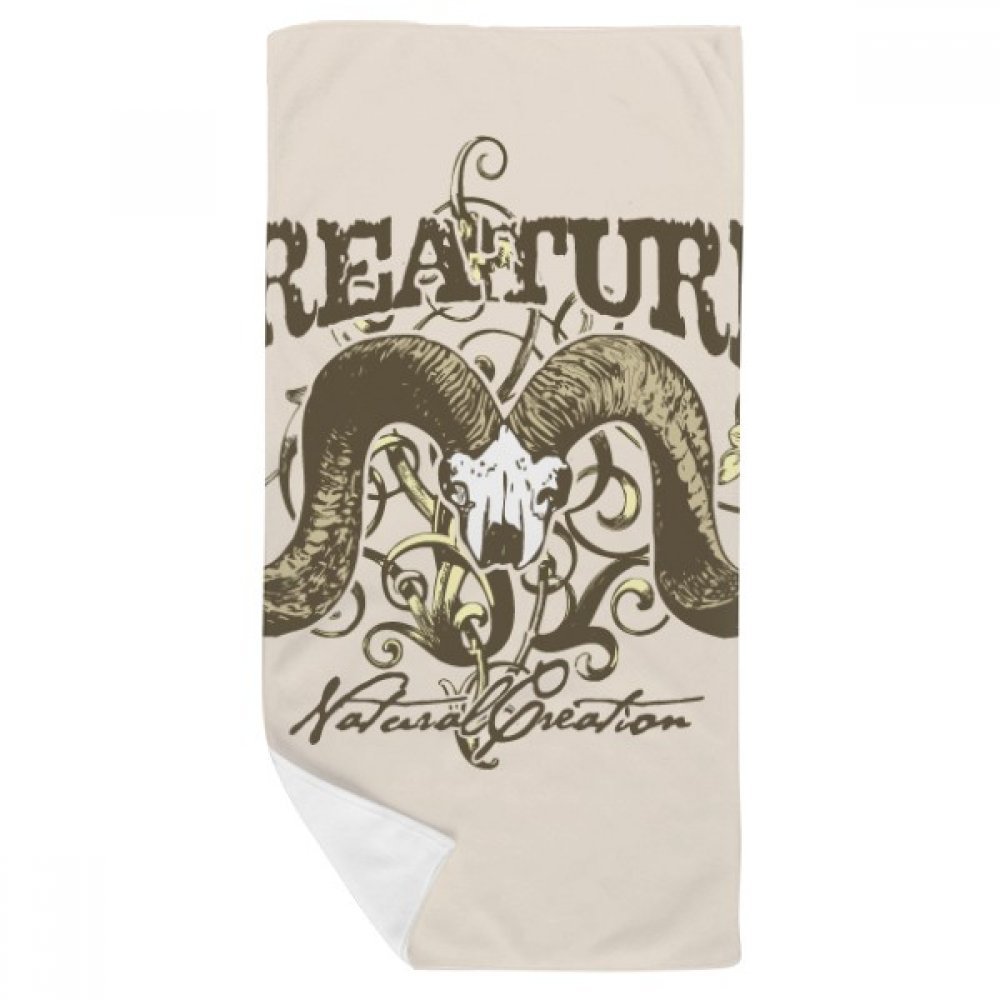 Serviette de bain antilope 35x70cm en tissu doux multicolore
