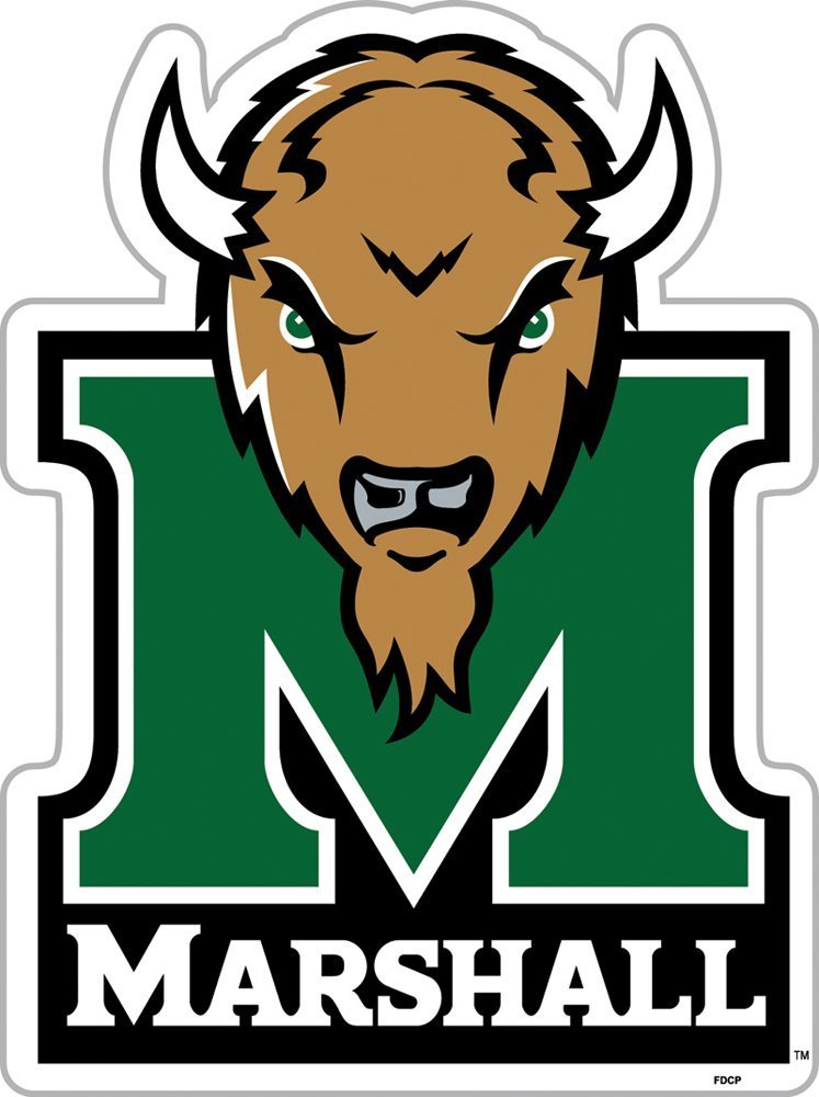 NCAA Marshall Thundering Herd 12 inch Vinyl Magnet