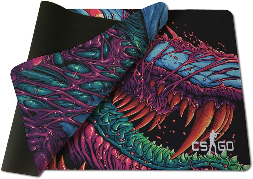 16in*35.5in The Most fire Hyper Beast CS GO Large 3D Mouse Pad Overlock Edge Big Gaming Mouse Pad Send Boyfriend The Best Gift (Black)