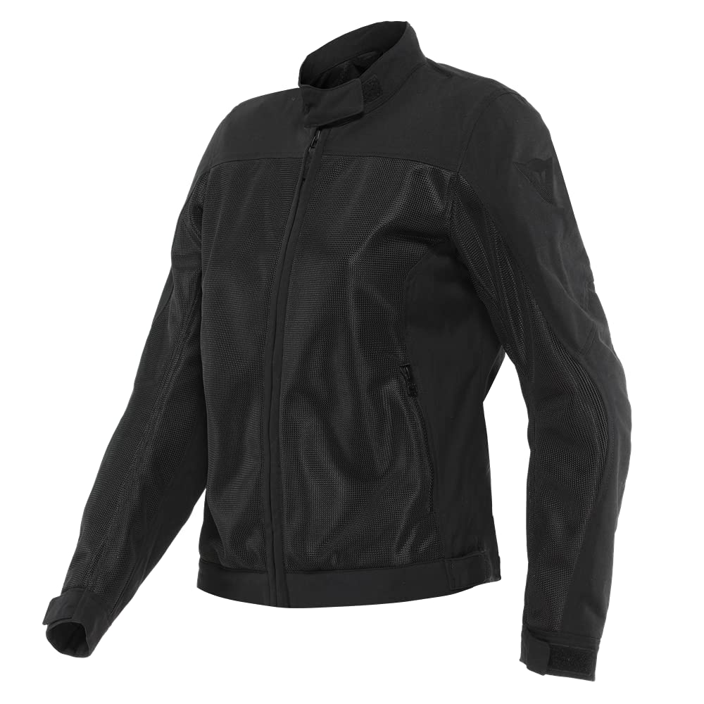 Dainese Sevilla Air Lady Tex Jacket, Summer Motorcycle Jacket, Women, Black/Black, 48
