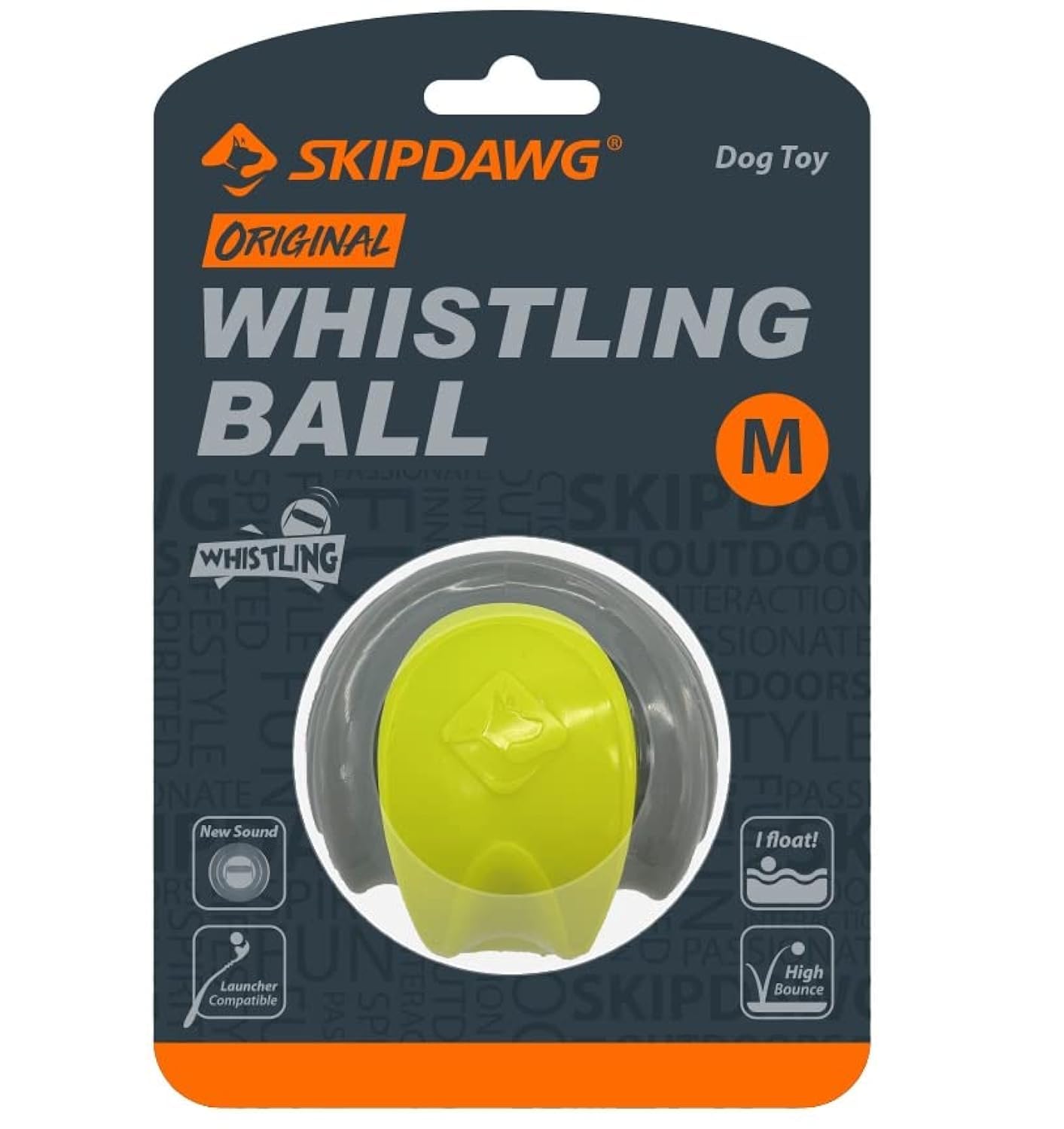 SKIPDAWG Whistling Ball Whistling Sound for Dogs High Quality TPR Very Good for Ball Slingshot, 6.3 cm