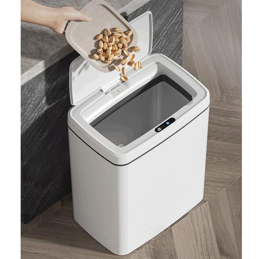Bathroom Smart Sensor Trash Can Garbage Bucket Automatic for Kitchen Toilet Wastebasket Smart Home(E,30.5cm) image 5