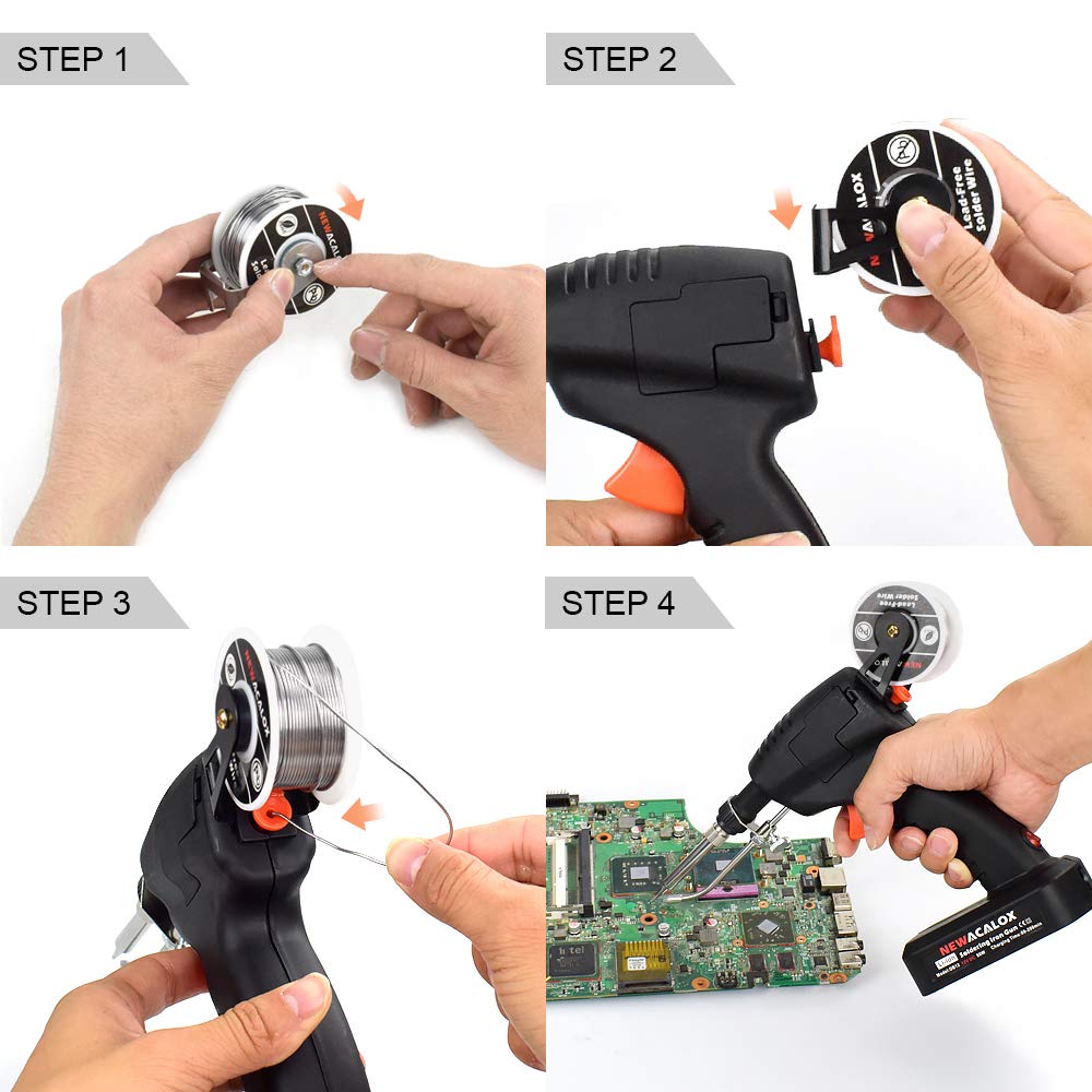Buy Cordless Soldering Gun Kit, NEWACALOX Rechargeable One hands