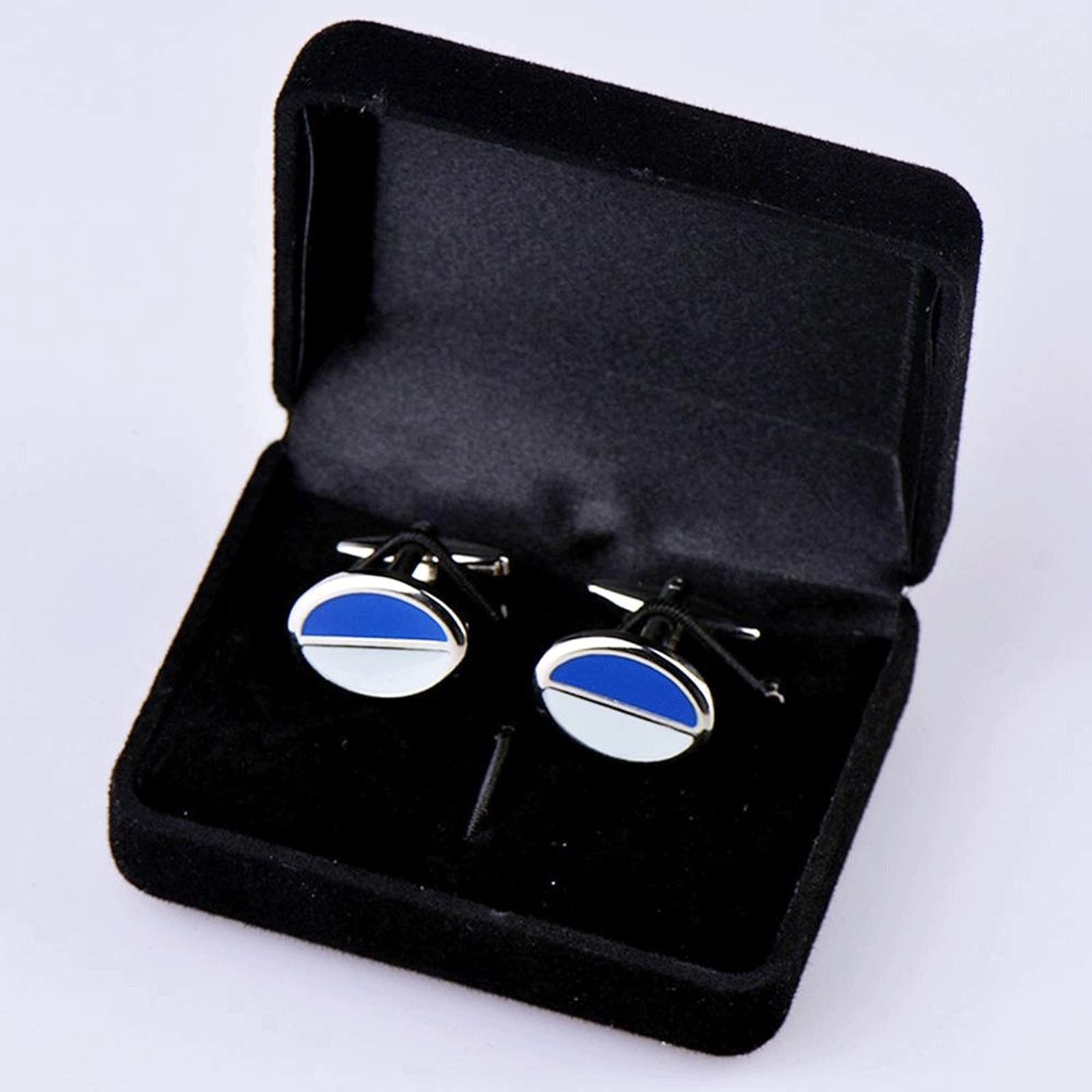 Caja organizadora de joyas, caja de almacenamiento de gemelos de lujo, organizador de joyas, alfiler de corbata, paquete de puños/anillos, caja de presentación, caja de presentación de anillos/pendien