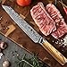 Wakoli Oribu Damascus Meat Knife – Full Tang Kitchen Knife | 8-Inch Blade Made of 67-Layer Damascus Steel with VG10 Core – Ergonomic Olive Wood Handle in Elegant Gift Box