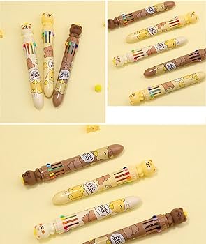 Amazon | Bombinate 10色ボールペン 3本セット 0.5mm クマ