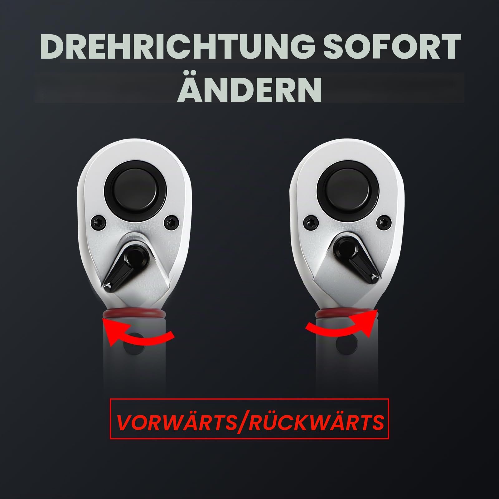 Hairich Drehmomentschlüssel Auto 1/2 Zoll, 40–210 Nm, ±3% Genauigkeit, inkl. 3 Stecknüssen (17/19/21 mm) – Präziser Torque Wrench mit Sichtfenster für Auto- & Motorrad-Reifenwechsel