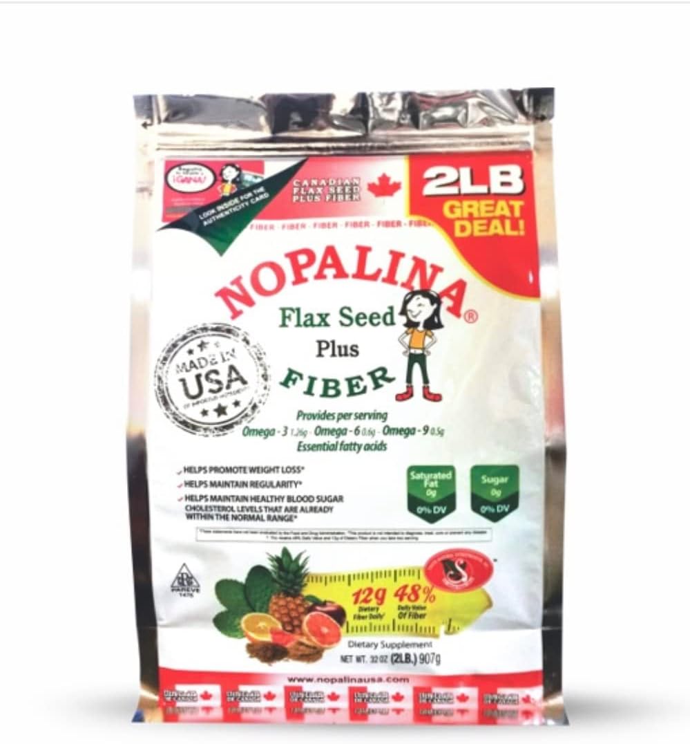 NOPALINA Flax Seed Plus Fiber 32OZ (2LB)