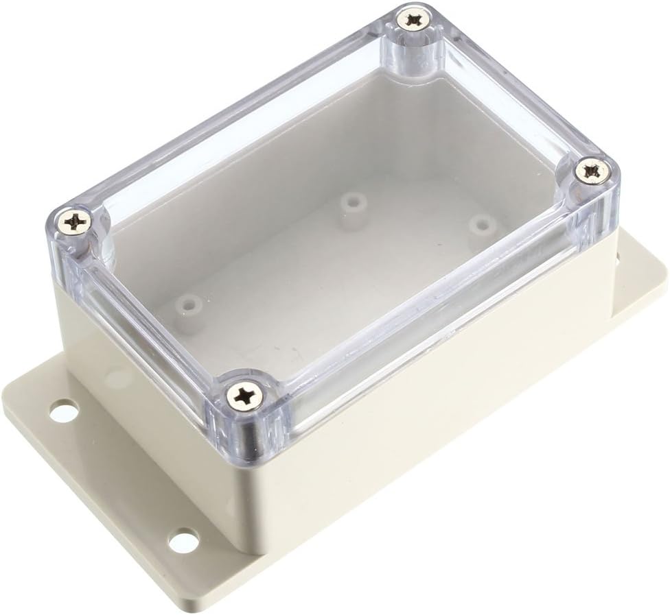 uxcell 132x68.5x50mm Electronic Waterproof IP65 Sealed ABS Plastic DIY Junction Box Enclosure Case Clear