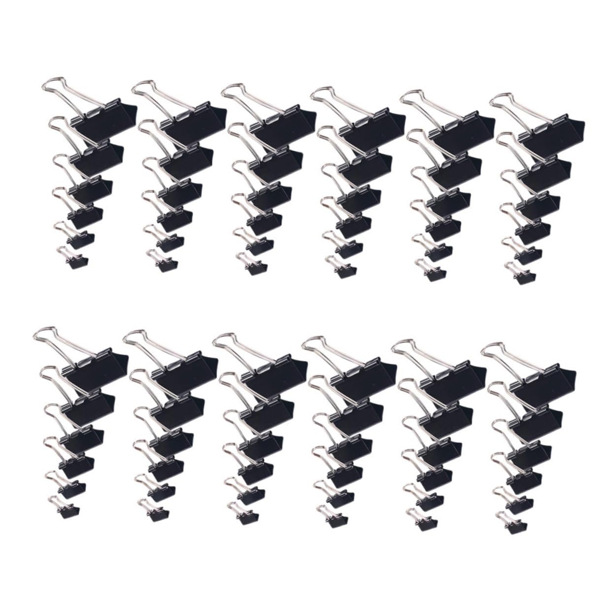 Homoyoyo 120 Piezas Clips Metálicos de Oficina de Clips Plegables Diseño de Larga para Gruesos para Profesional y Estudio