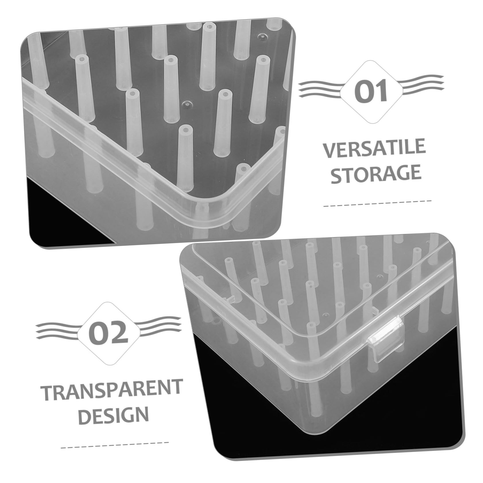 3piezas Caja De Almacenamiento De Hilo De Bordar Organizador De Costura Multifuncional Para Proyectos De Costura y Manualidades Caja Para Guardar Hilos De Coser Casa