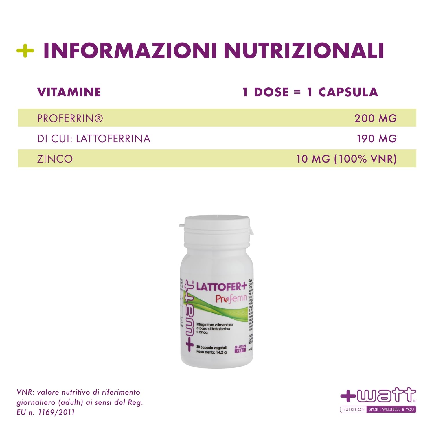 Lattofer+ - Integratore a Base di Lattoferrina e Zinco- 30 Compresse