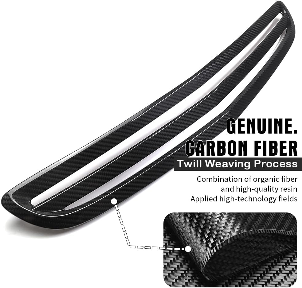 Dry Carbon Fiber Front Hood Vent Louver Cover for Integra Type S DE5 2024+,Front Hood Air Flow Intake Vent Trim Engine Scoop (Glossy Carbon)