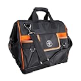 55469 Tradesman Pro Wide-Open Tool Bag Made of 1680 Ballistic Weave with Molded Bottom and Detachable Shoulder Strap