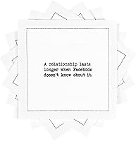 Vista 12 de Five Star Funny Snarky Quotes Servilletas de cóctel de algodón blanco 50 servilletas desechables de lujo con citas ingeniosas de bar