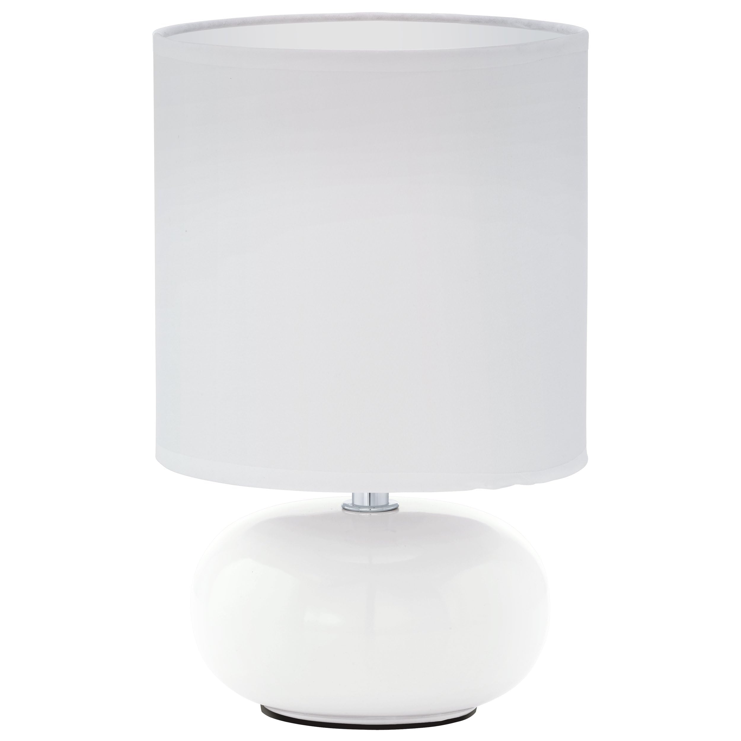 Eglo White E14 Contemporary Ceramic Table Lamp 'Trondio'