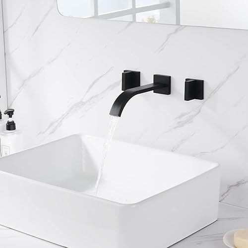 Vista 28 de sumerain Grifo de baño de níquel cepillado Grifo de baño de montaje en pared con válvula áspera