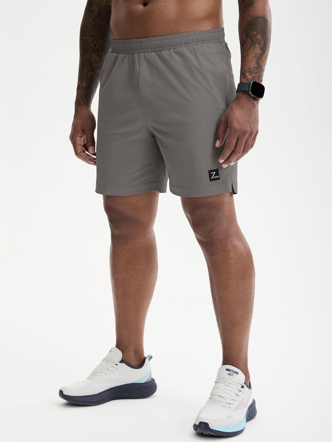 Comdecevis Men's Athletic Shorts 7 Inch Lightweight Quick Dry Stretch Casual Gym Running Shorts - Image 2