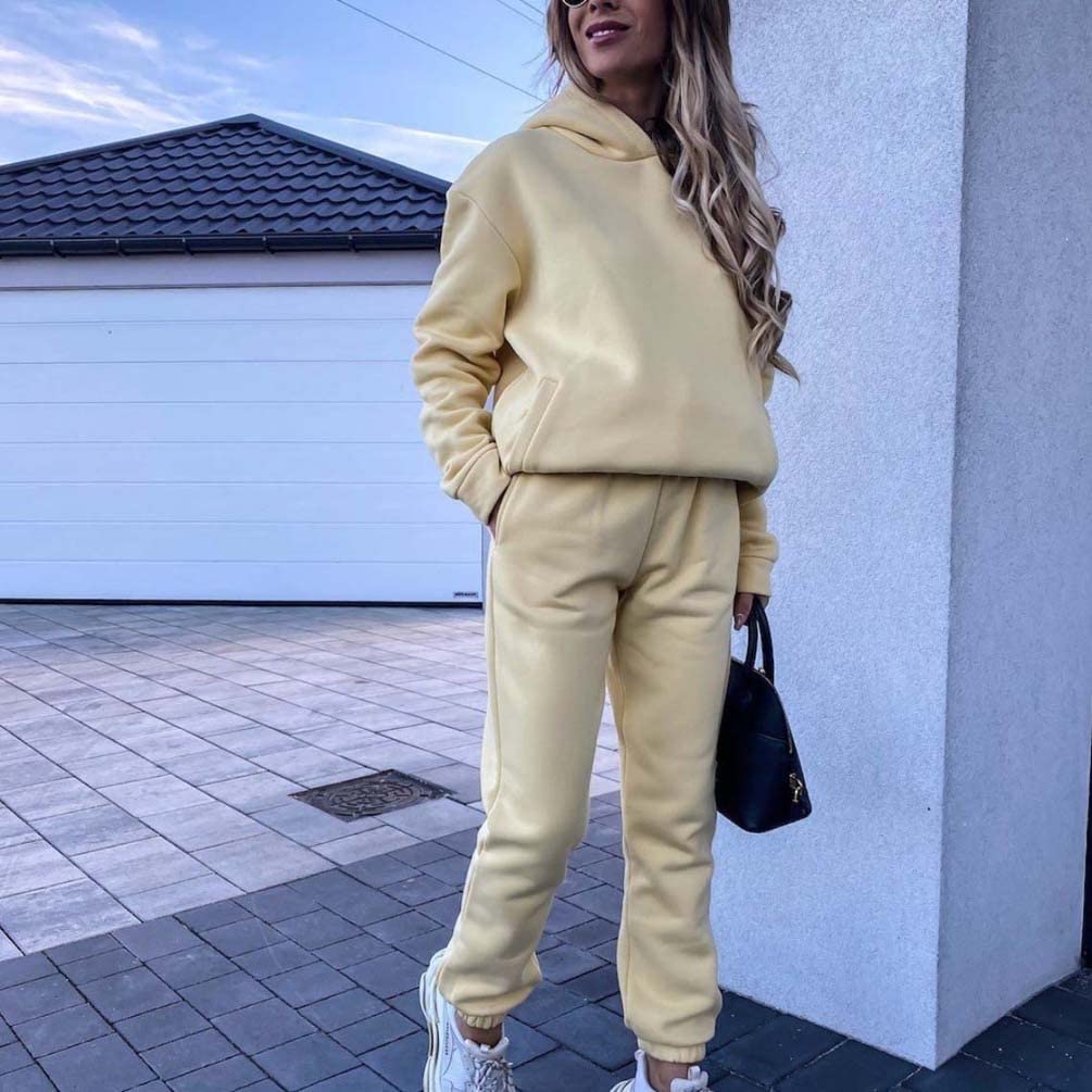 LUHAN Tuta Da Jogging Da Donna Tuta For Il Tempo Libero Tuta Sportiva Tuta Sportiva For Fitness Running Palestra Yoga Outfit Felpa + Pantaloni Lunghi Tuta For Il Tempo Libero