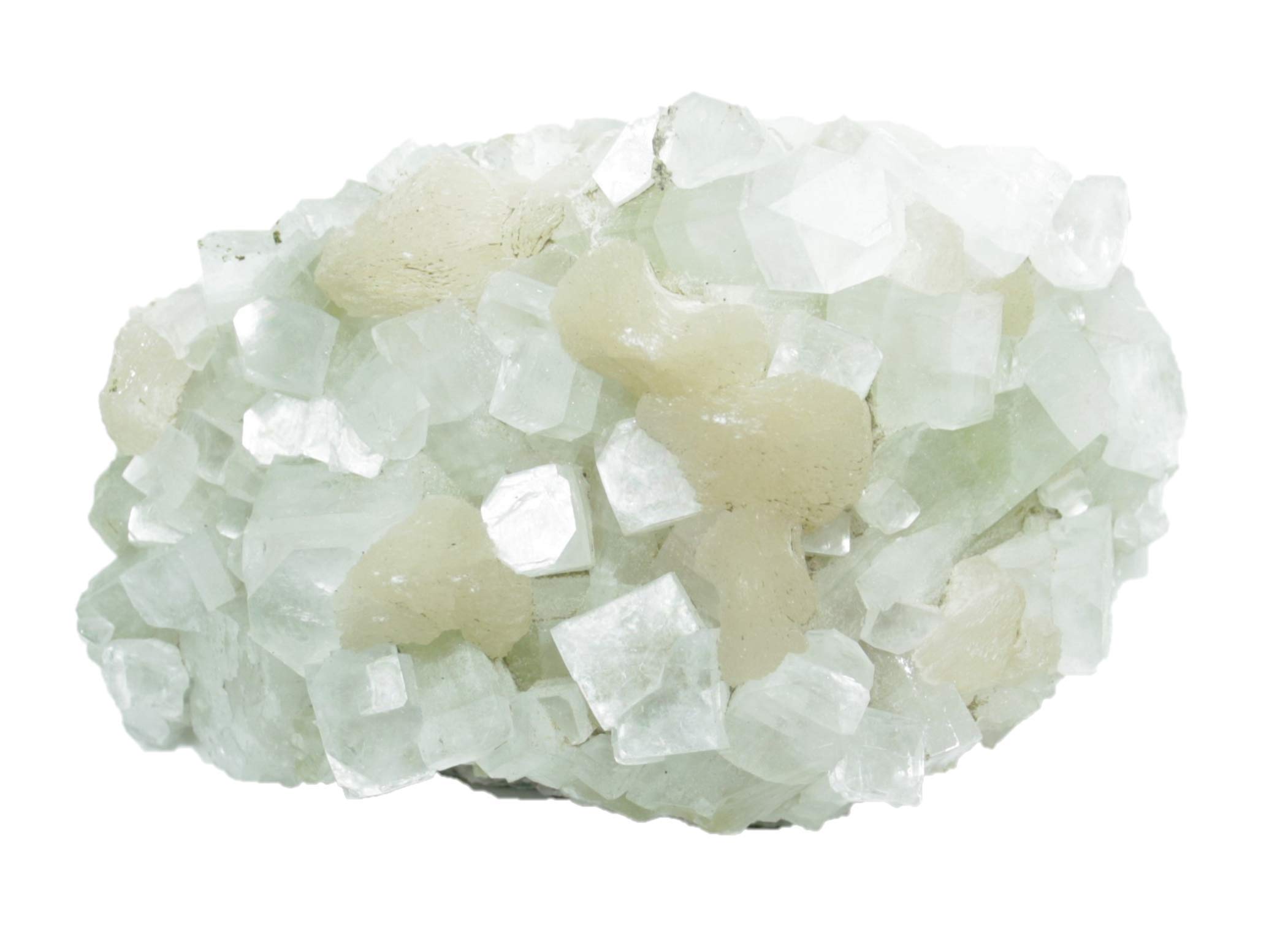 Stilbit on Apophyllite Crystal I Gemstone I Healing Stone I Cluster I Eye Catcher I India (400-600g)