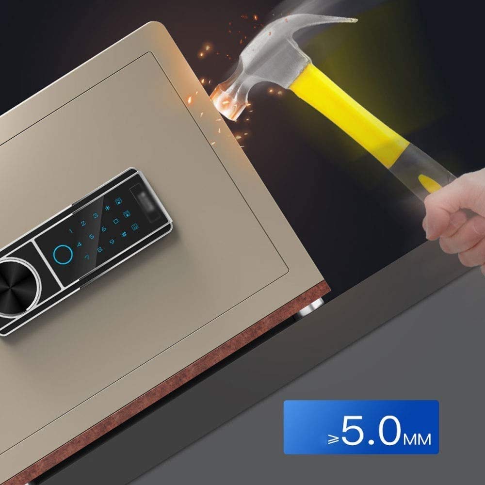 Cassaforte ignifuga e impermeabile, cassaforte antifurto per cassetti, mini cassaforte con password e impronte digitali, cassaforte per chiavi remote di casa, piccola cassaforte da parete per ufficio,