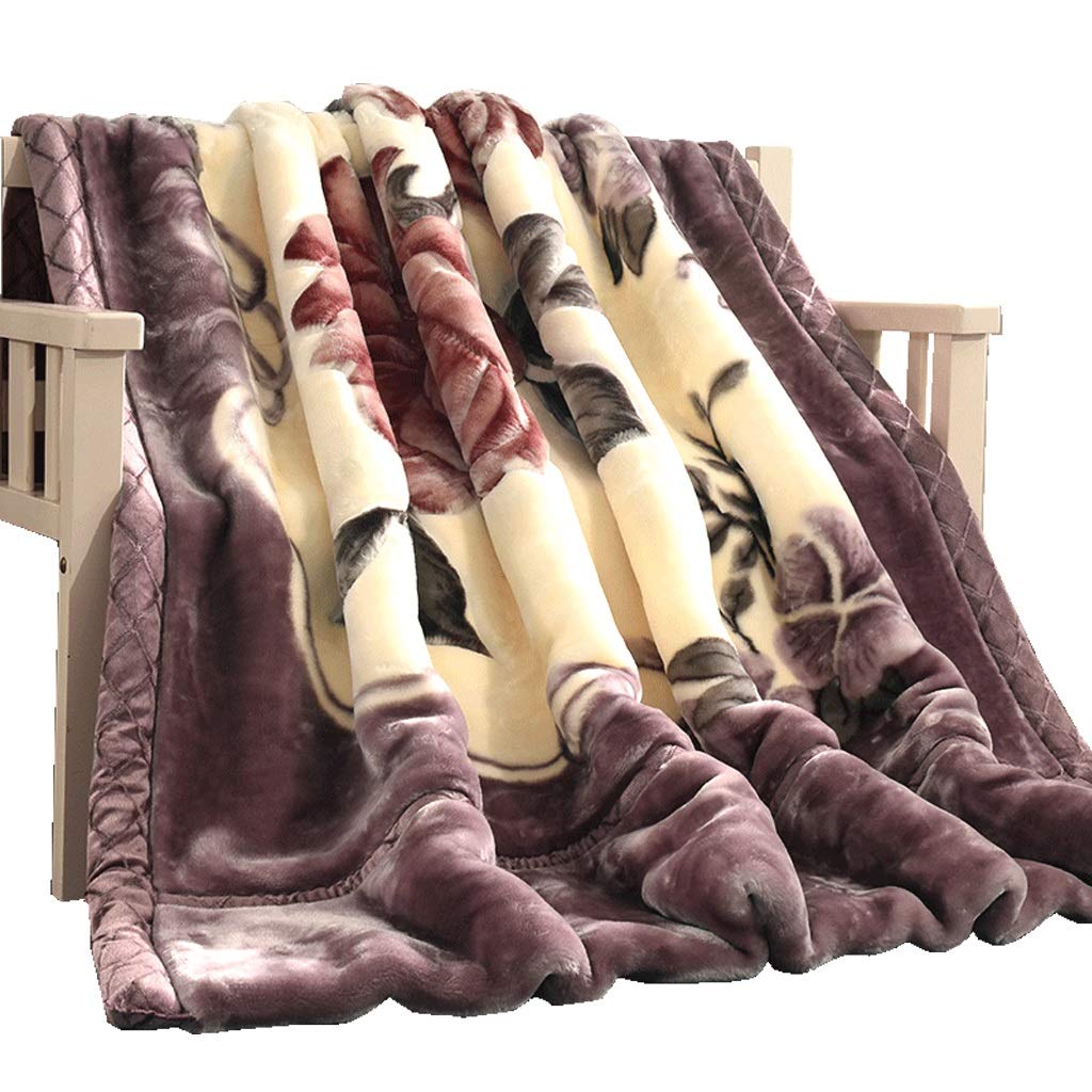 Fleece Blanket King Size, Heavy Korean Mink Blanket 79 X 91 Inches