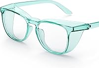Vista 7 de TOREGE Gafas de seguridad, gafas protectoras de moda con lentes transparentes, antiniebla