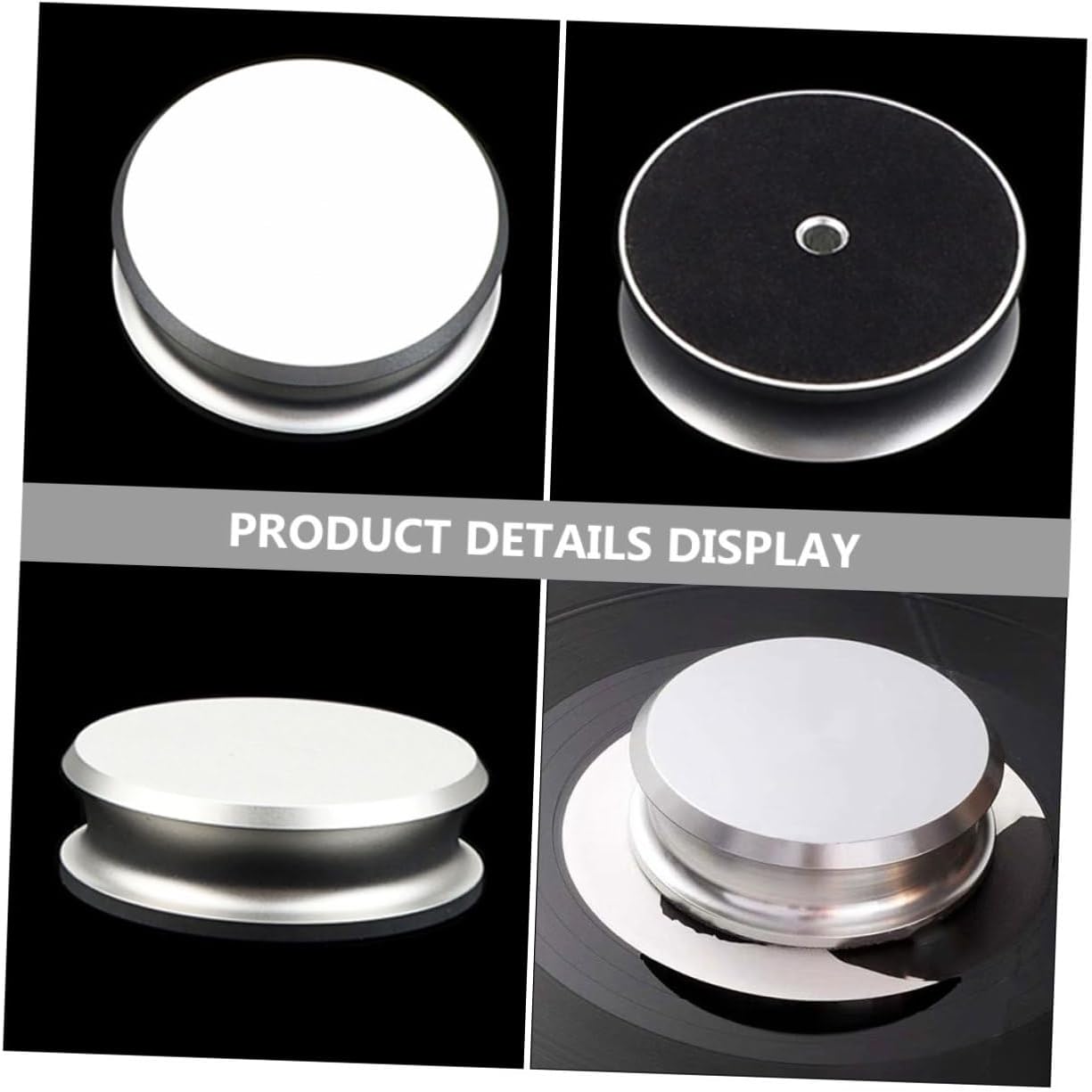 Alipis Balanced Disc Stabilizer Turntable Vibration Reducer Weight Clamp for Vinyl Records Player Replacement Metal Phonograph Accessory for Music Enthusiasts