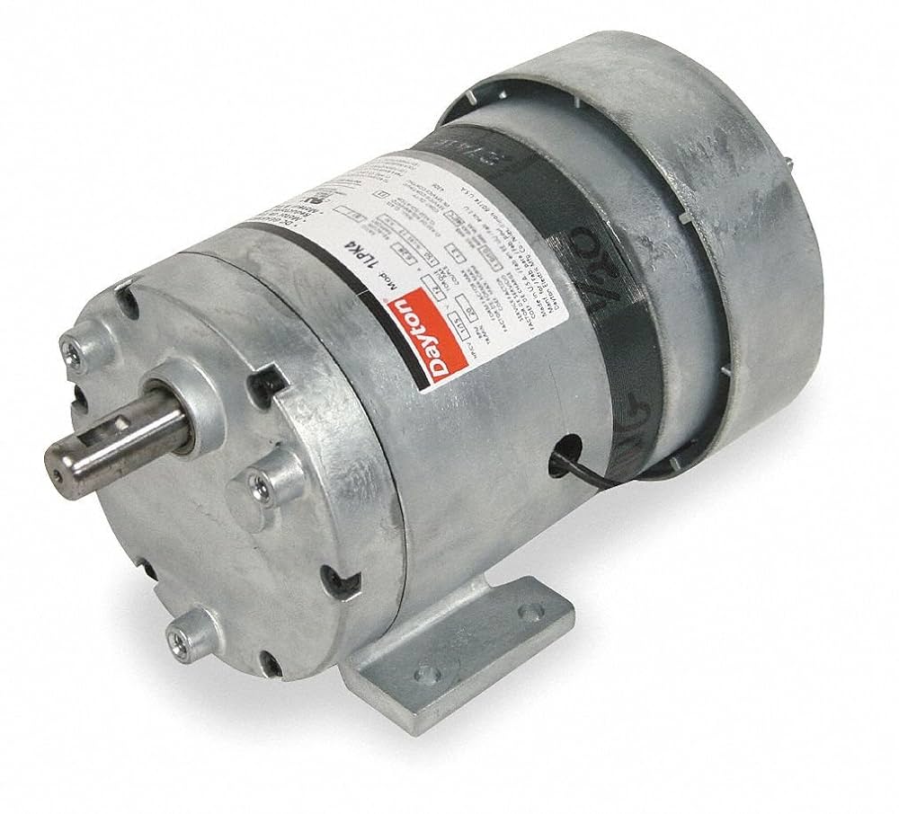 Dayton 1LPN6 AC Parallel Shaft PSC Gear Motor, 7 RPM, 1/20