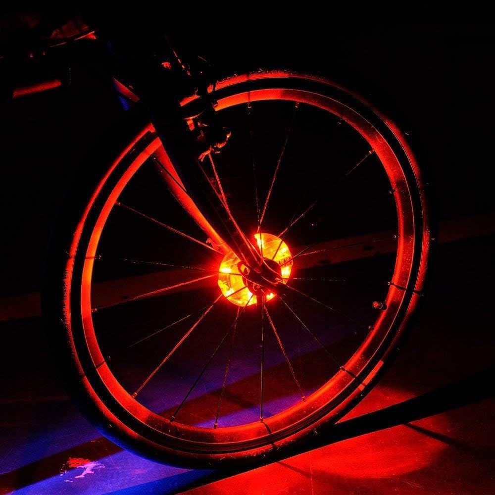 Lufei LED Bike Wheel Lights Hub Light Led Spoke Warning Lights Cycling Decoration Night Riding Bicycle Wheels Lights.