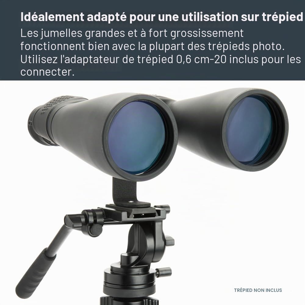 Celestron SkyMaster Jumelles Zoom 15-35x70 – Oculaire Zoom 15 à 35 x 70 mm – Optique BaK4 Multi-Couches pour Une visualisation extérieure et astronomique – Trépied Adaptable – Comprend Un étui de